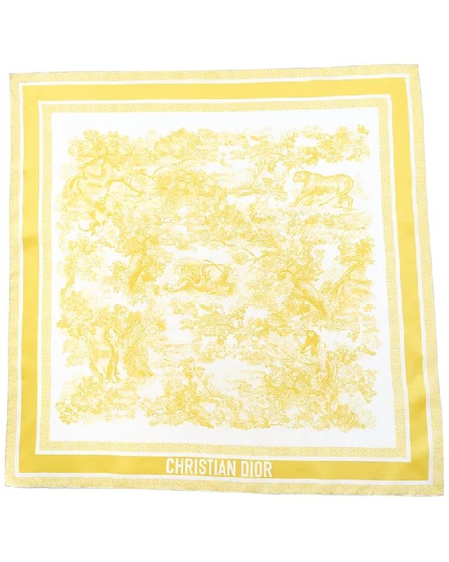 Dior Toile de Jouy Silk Scarf