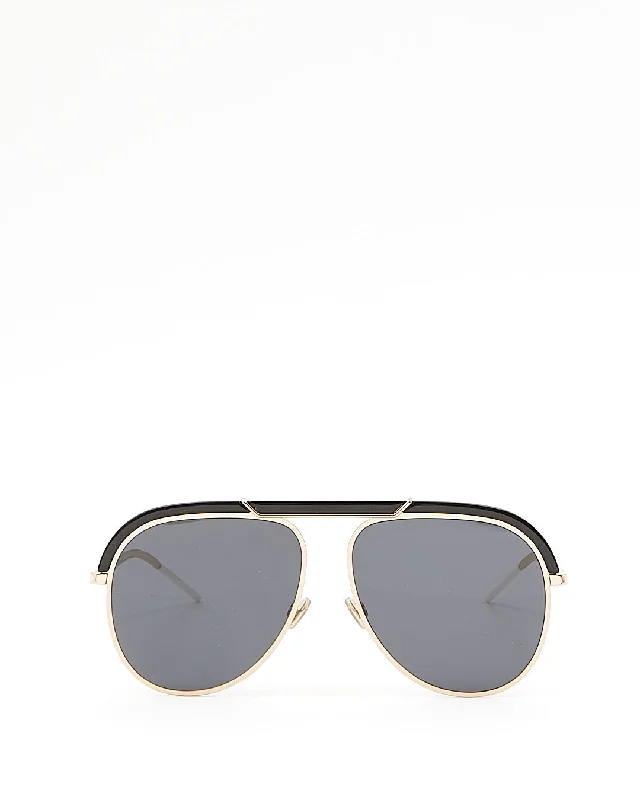 Dior Gold Frame DiorDesertic Aviator Sunglasses