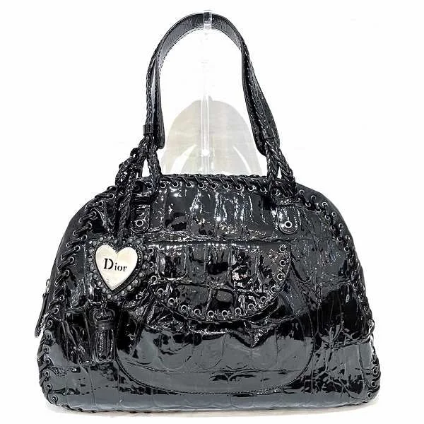 Dior Crocodile Pattern Heart Charm Tote Bag