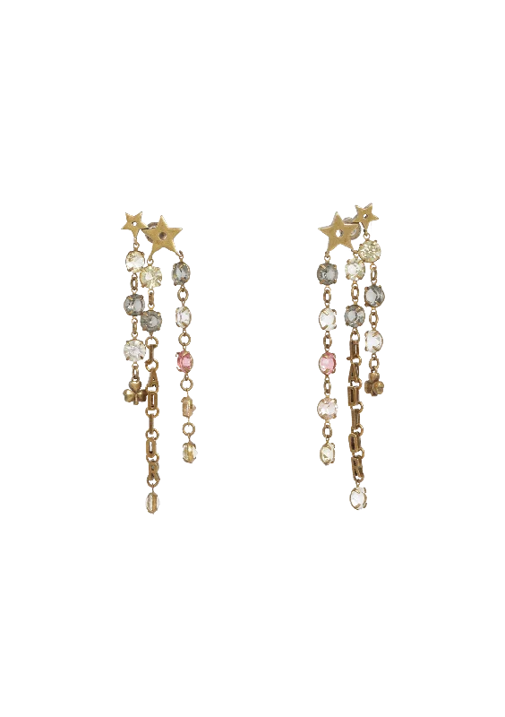 J'ADIOR STAR CRYSTAL DROP EARRINGS