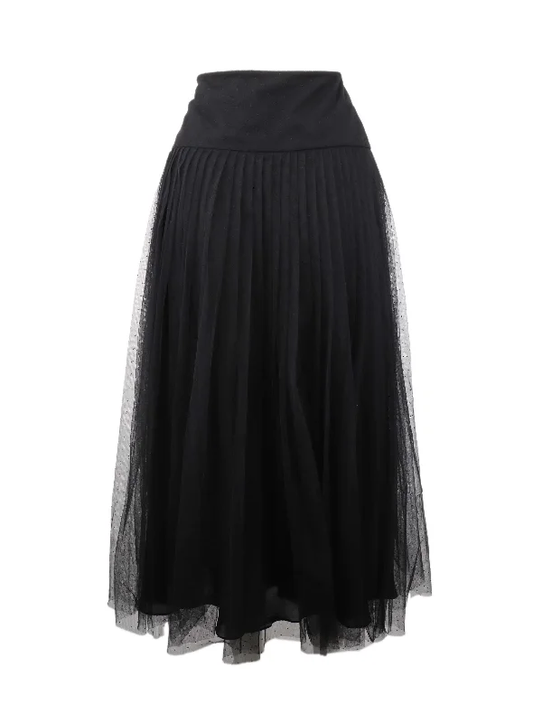 Dior Black Tulle Skirt.