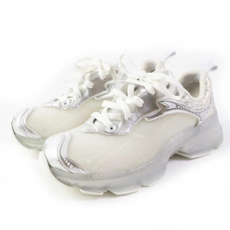 Christian Dior sneakers KCK337LRU46W37 Leather rubber White Silver DIOR VIBE 37