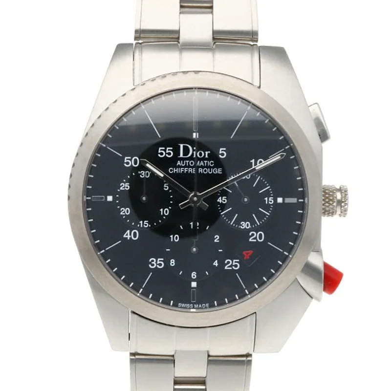 Christian Dior Chiffre Rouge Watch Stainless Steel A02 Automatic Men's White Shell