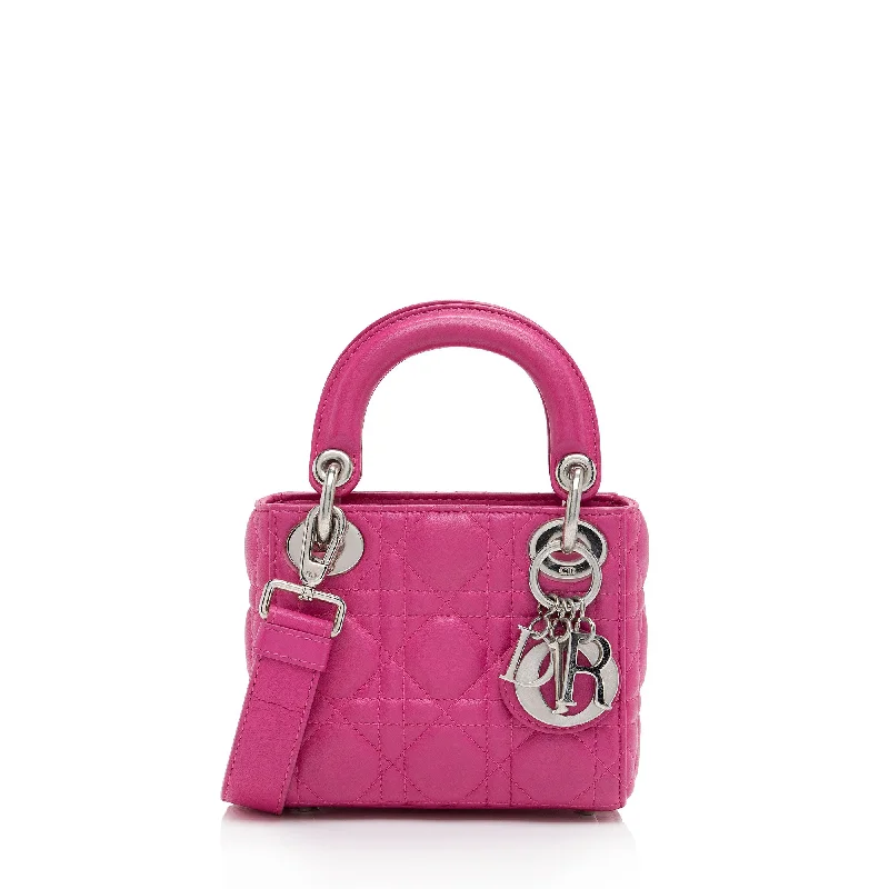 Dior Lambskin Lady Dior Mini Tote