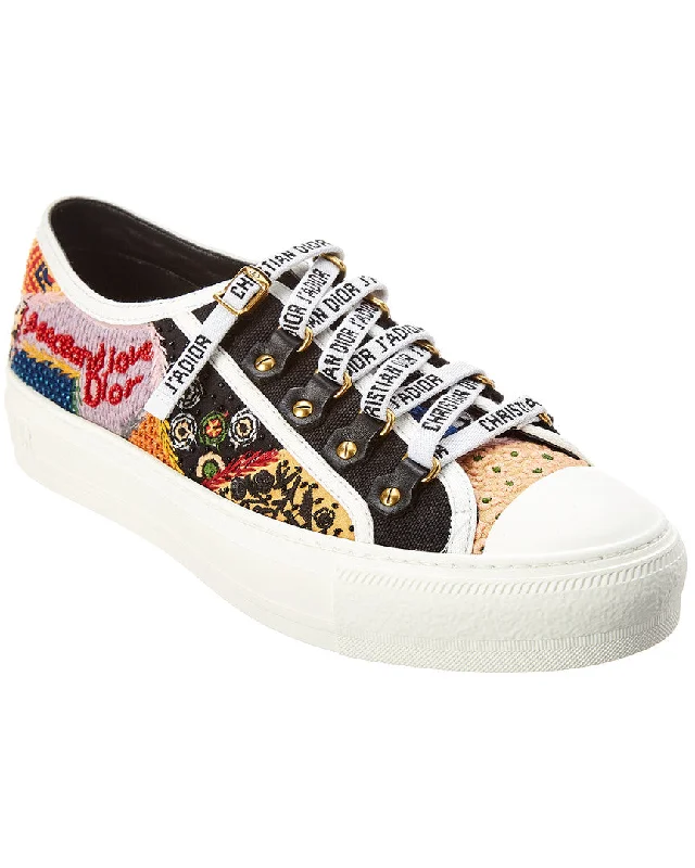 Dior Walk N Dior Embroidered Low-Top Sneaker