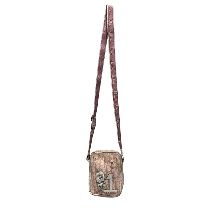 Christian Dior/Cross Body Bag/Monogram/Cotton/PNK/#1