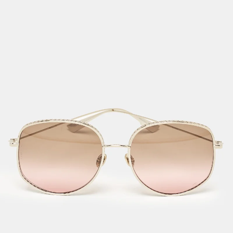 Dior Brown/pink Gradient Diorbydior2 Oversized Sunglasses