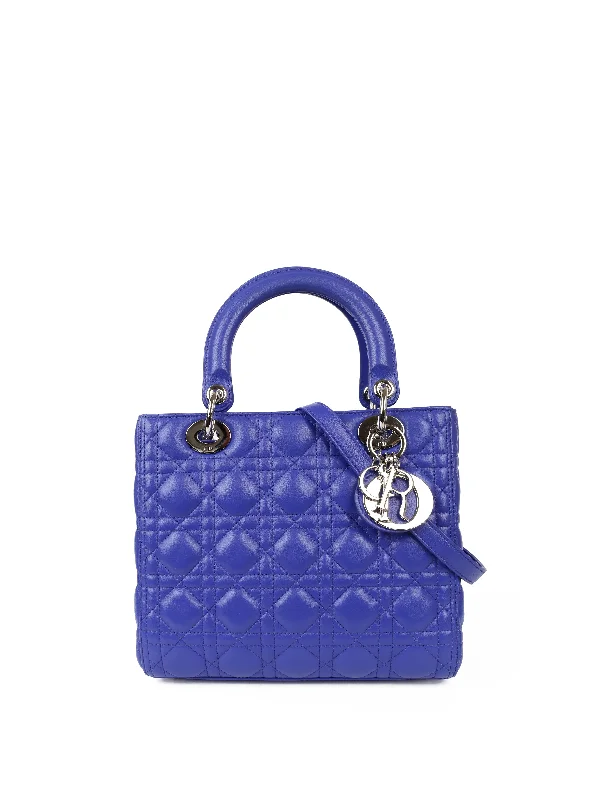 Dior Blue Medium Lady Dior Bag