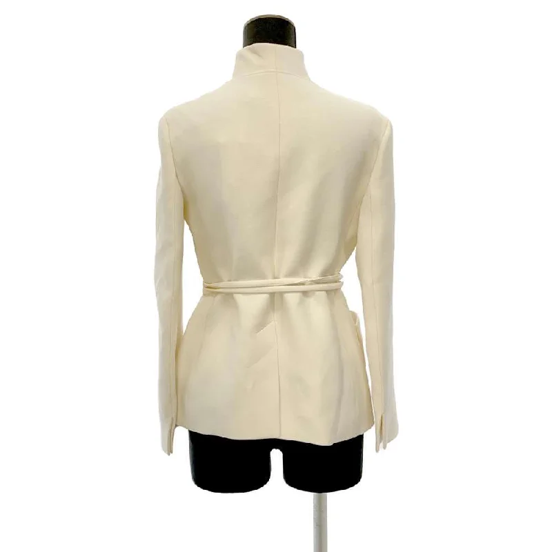 Dior Jacket Size 34 Ivory 121V45A1166 Wool 77% Silk23%