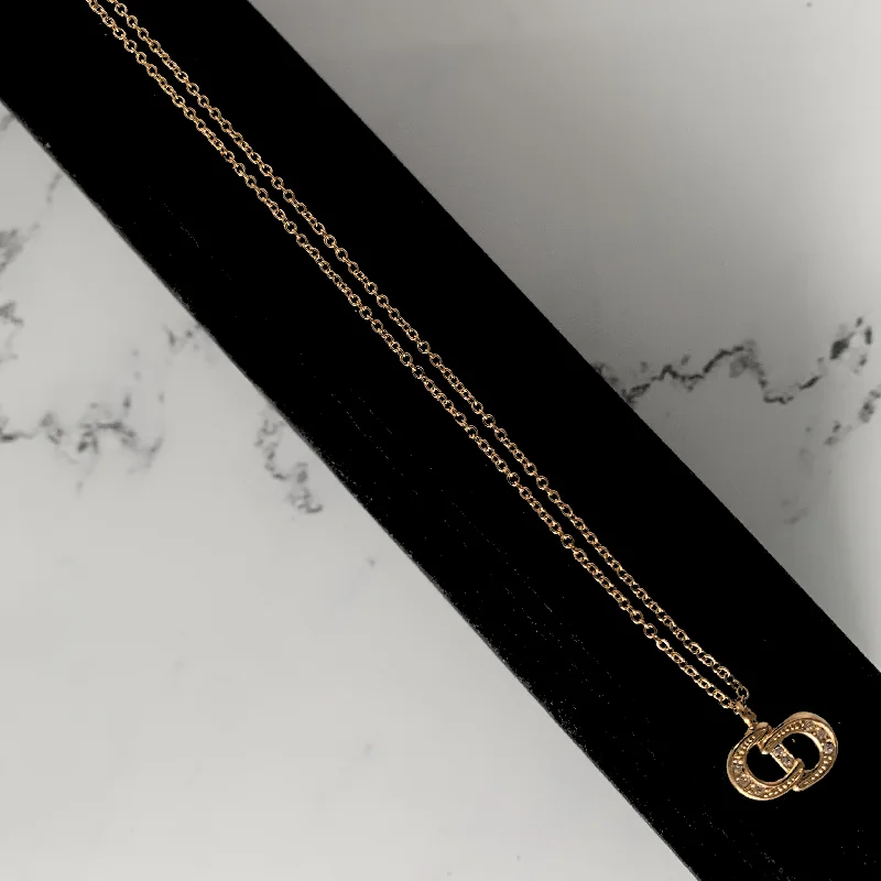 Dior Logo Necklace Metal