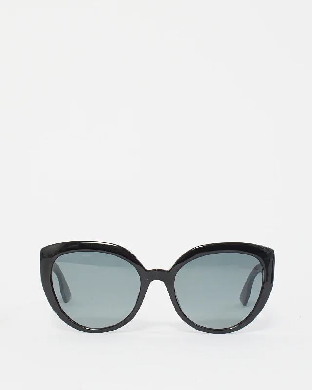 Dior Black Acetate DDiorF Cat Eye Sunglasses