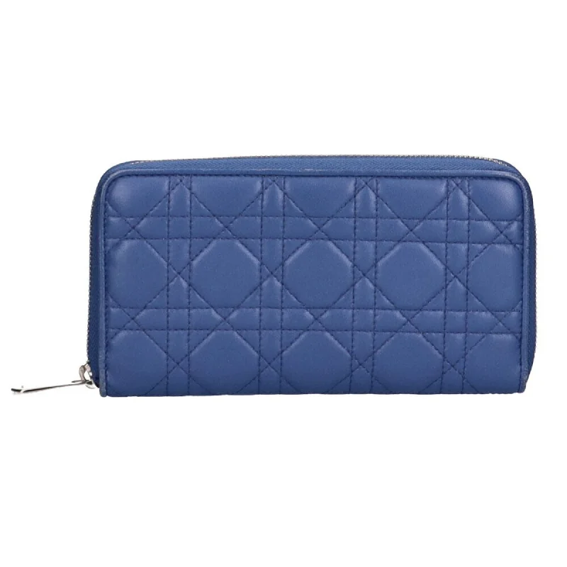 Christian Dior Voyageur lady long wallet lambskin ladies