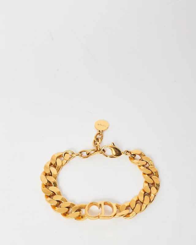 Dior Gold Danseuses Étoile Logo Chain Bracelet