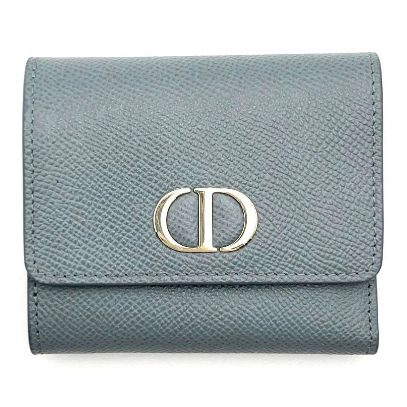 Christian Dior Dior Christian Women's Wallet Folding Lotus Leather