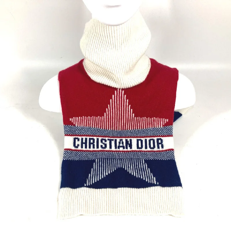 Dior Scarf Wool, Cashmere white turtleneck logo