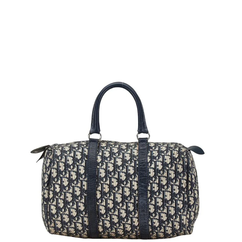 Dior Trotter Mini Boston Bag Leather Jacquard