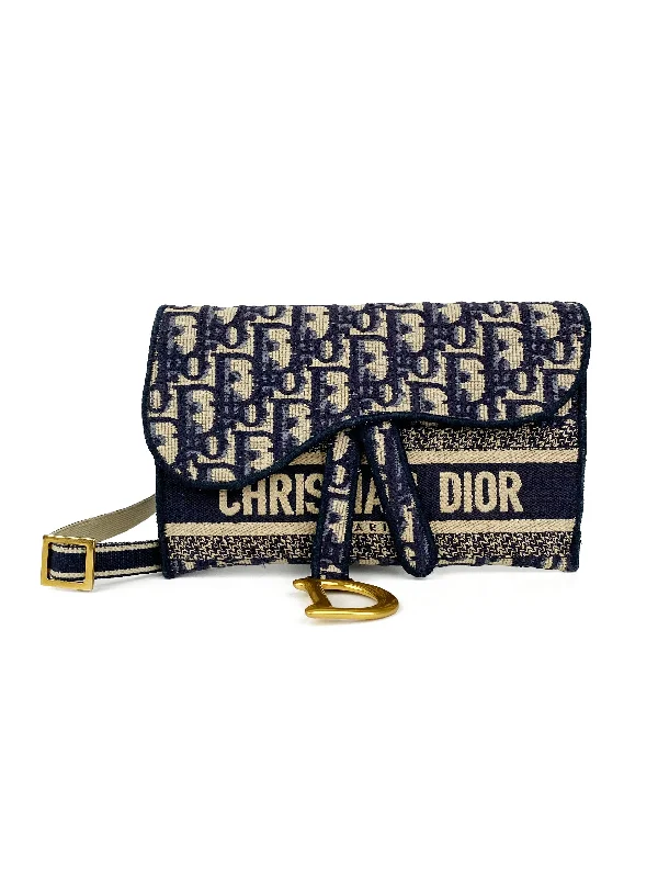 Dior Oblique Saddle Slim Pouch