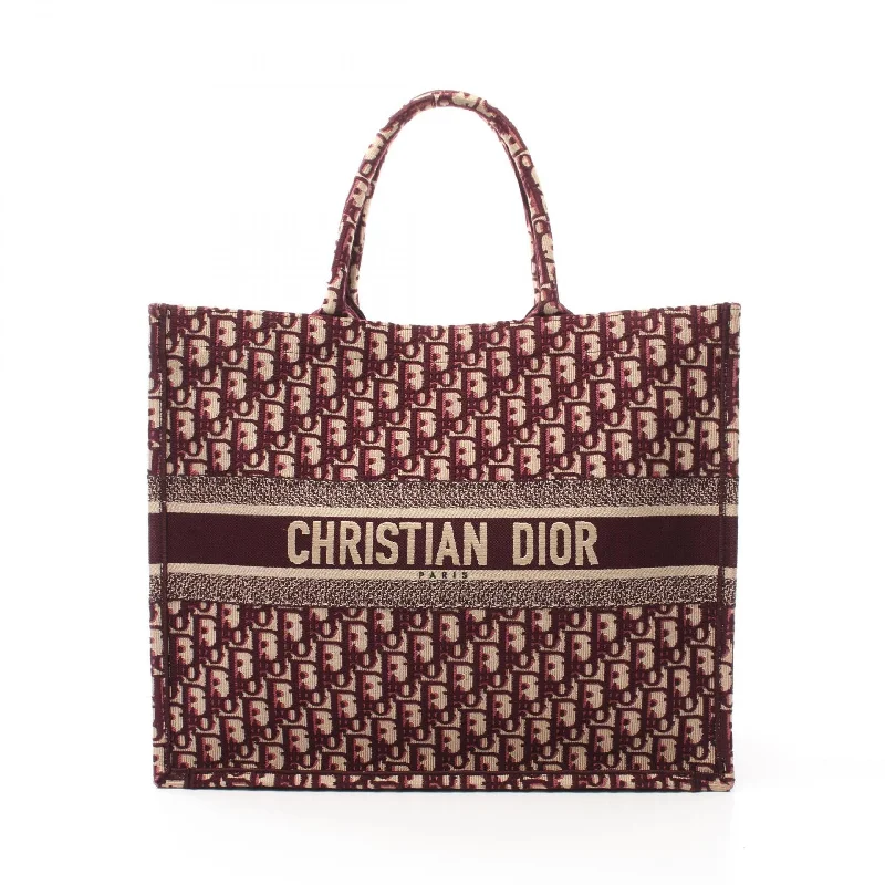 Dior Book Tote Large Oblique Canvas Bag