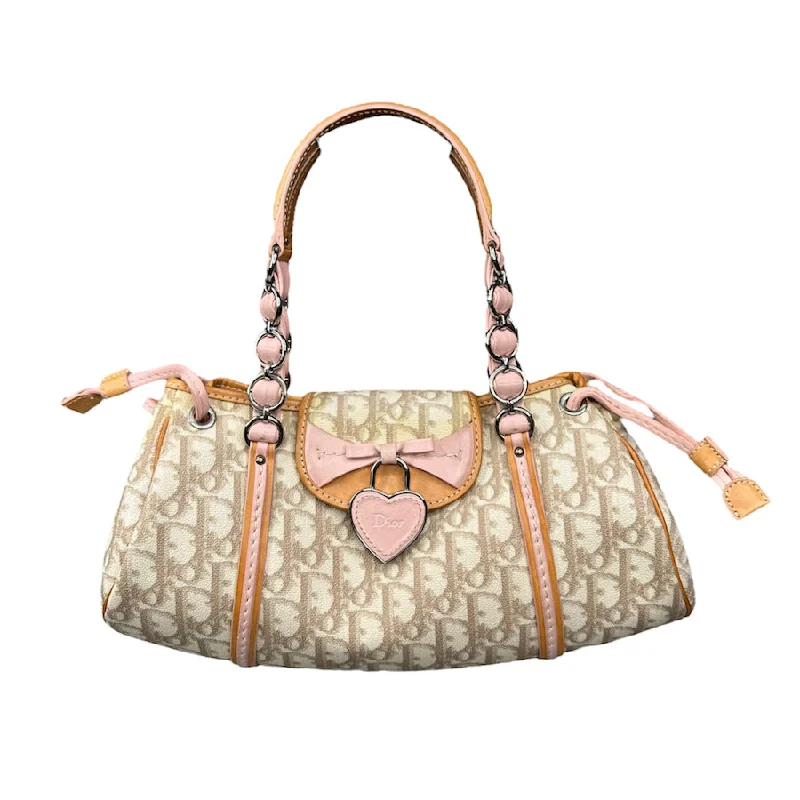 DIOR ROMANTIQUE MONOGRAM PINK/BEIGE HANDBAG