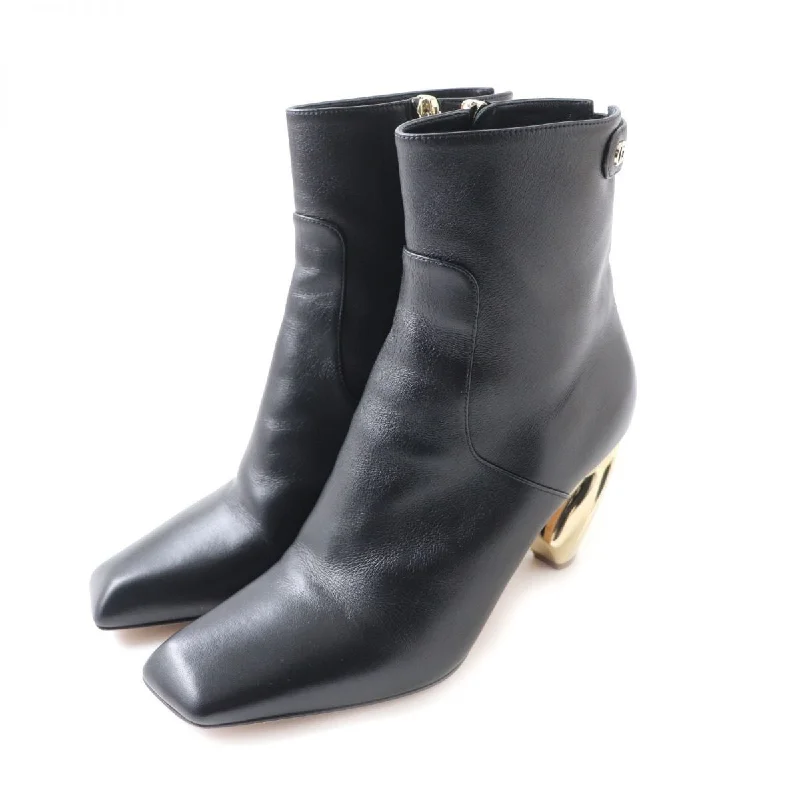 Christian Dior boots leather Black x Gold 37D