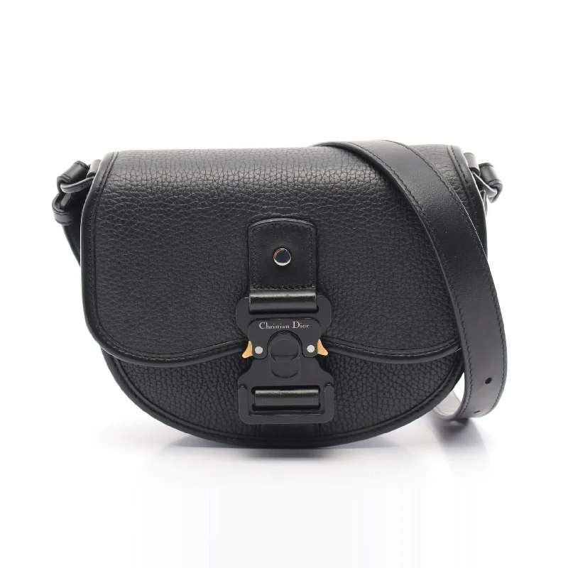 Dior Gallop Mini Leather Shoulder Bag Black