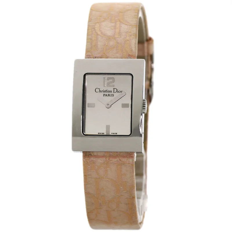 Christian Dior D78-109 Malice Watch Stainless Steel Leather Women's