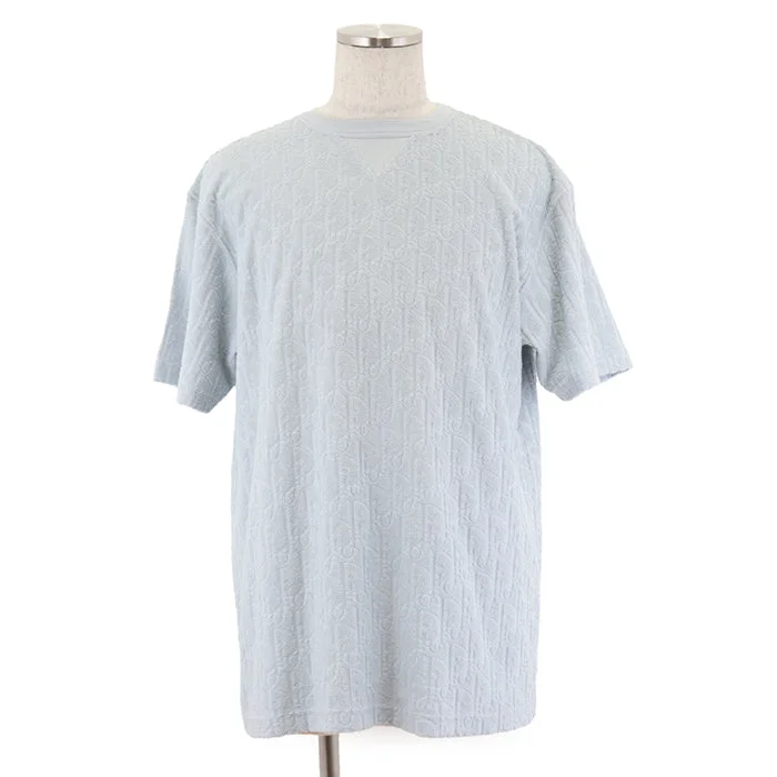 Christian Dior Short sleeve T-shirt cotton Sac blue L