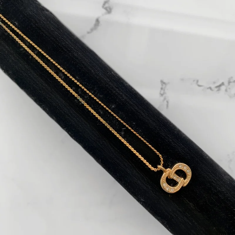 Dior Necklace Gold Colored Metal