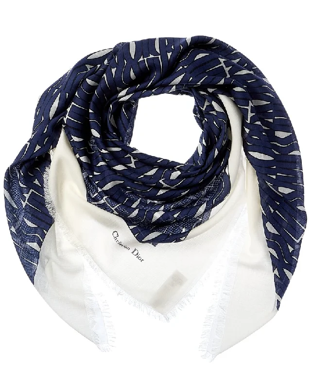 Dior Miss Dior Wool, Silk & Cashmere-Blend Scarf