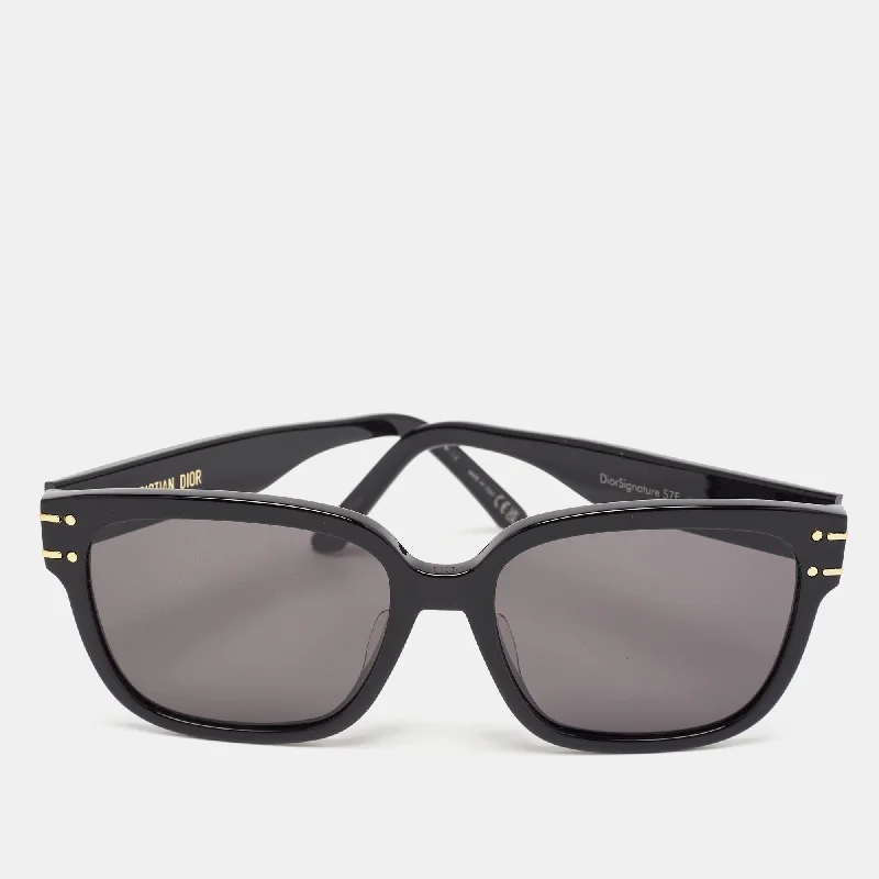 Dior Black Acetate Diorsignature Square Sunglasses