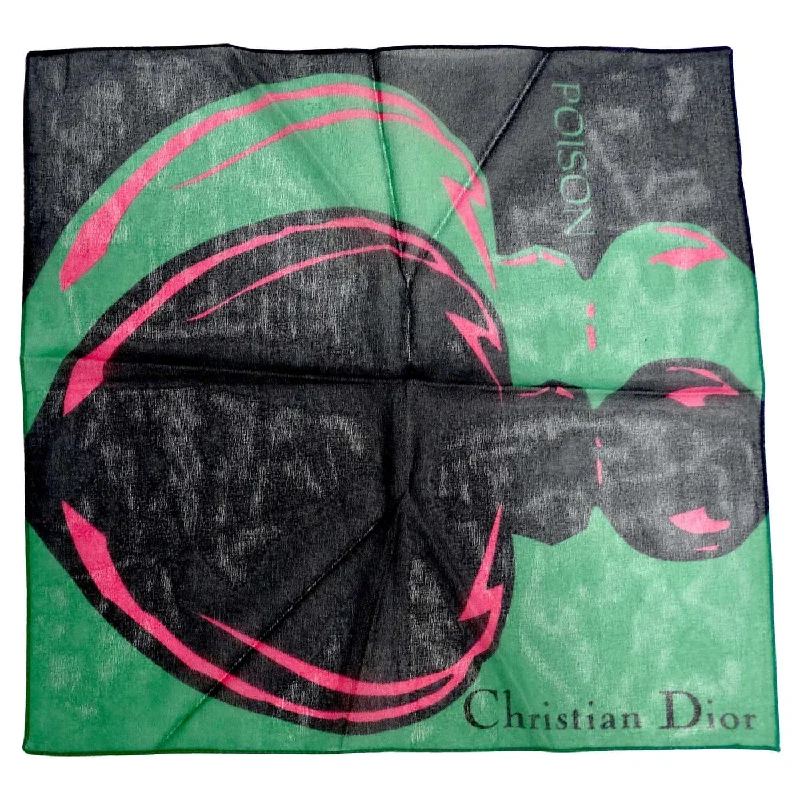 Christian Dior 1990s Poison Petite Silk Scarf