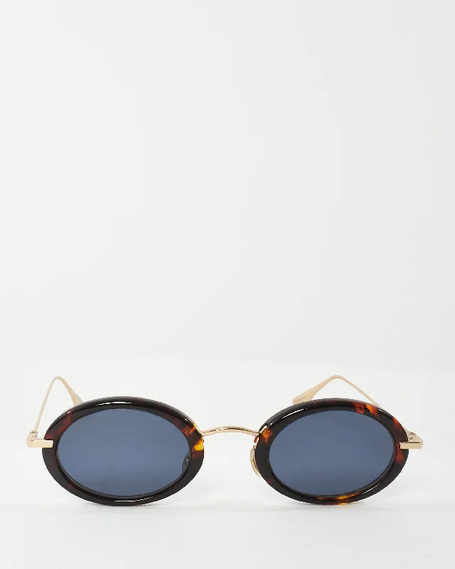 Dior Tortoise Small Oval Frame Hypnotic Sunglasses