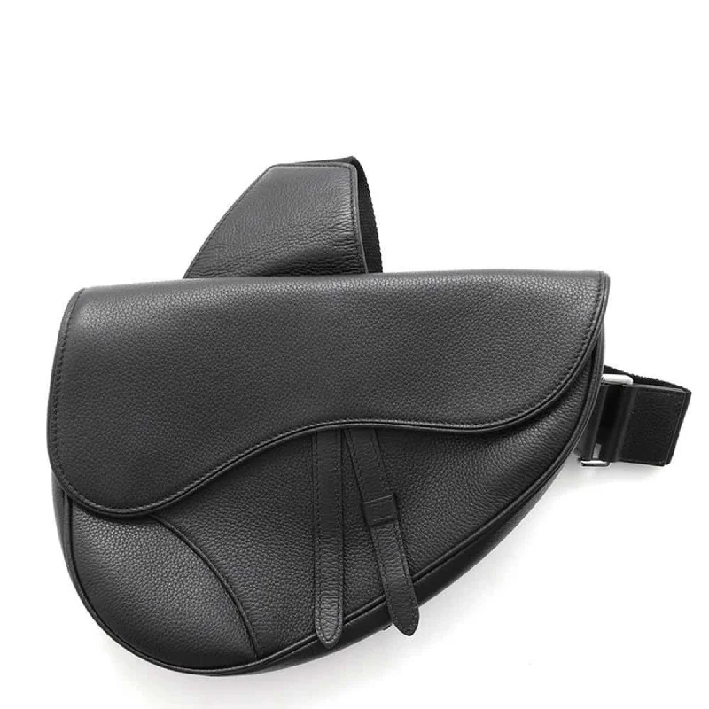 Christian Dior Body Bag Saddle Leather 1ADPO093YMJ Black