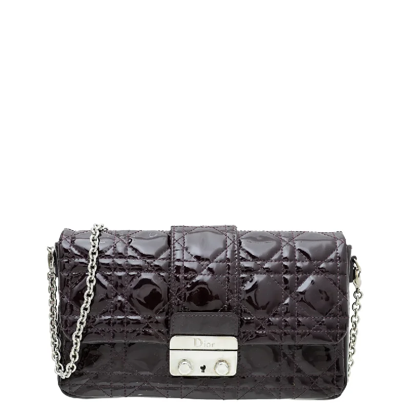 Christian Dior Violet Miss Dior Promenade Wallet On Chain