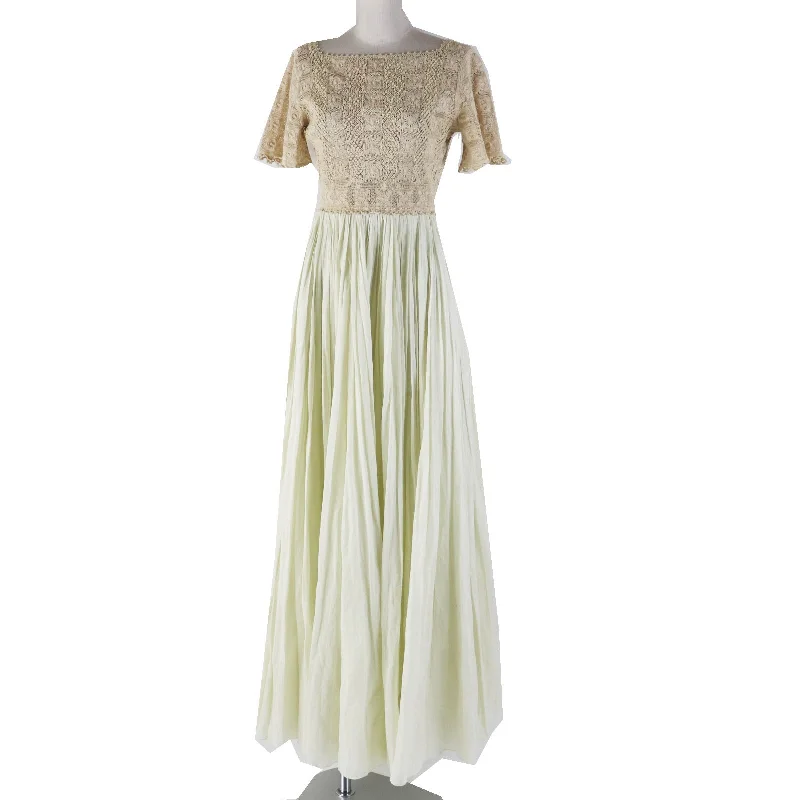 Christian Dior dress 111L04X3370 cotton Beige Ivory type 36