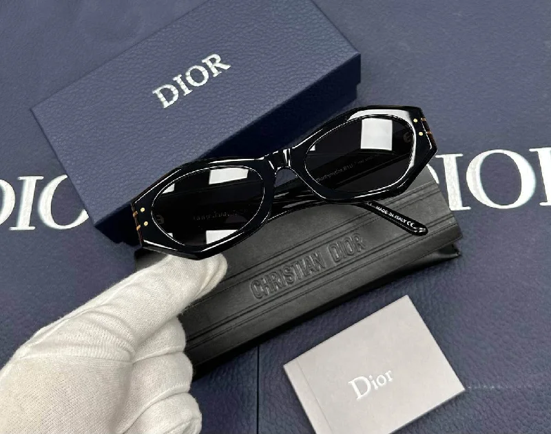 DIORSIGNATURE B1U Black Butterfly Sunglasses