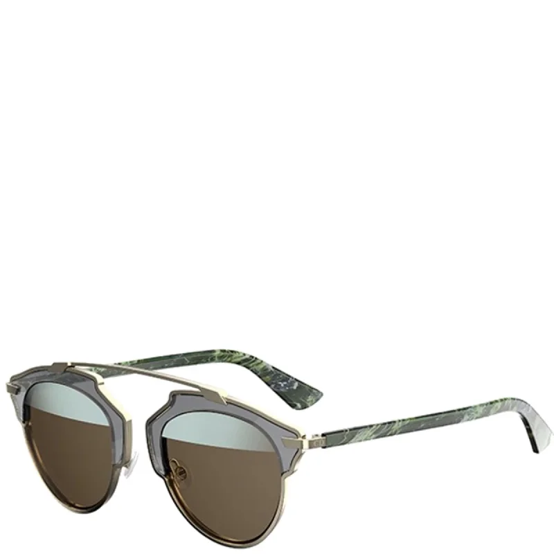 Dior So Real Sunglasses, Green Marble