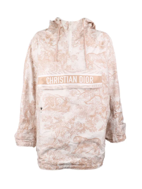 Dior Pink & White Windbreaker Jacket.