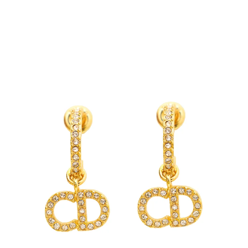 Christian Dior Gold Finish Clair De Lune Earrings