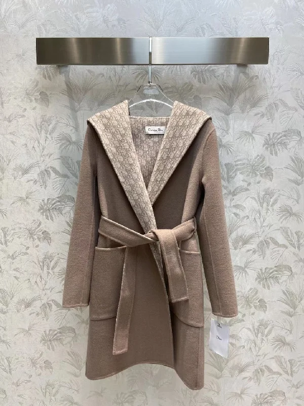 Luxury Christian Dior  Wrap Coat 008