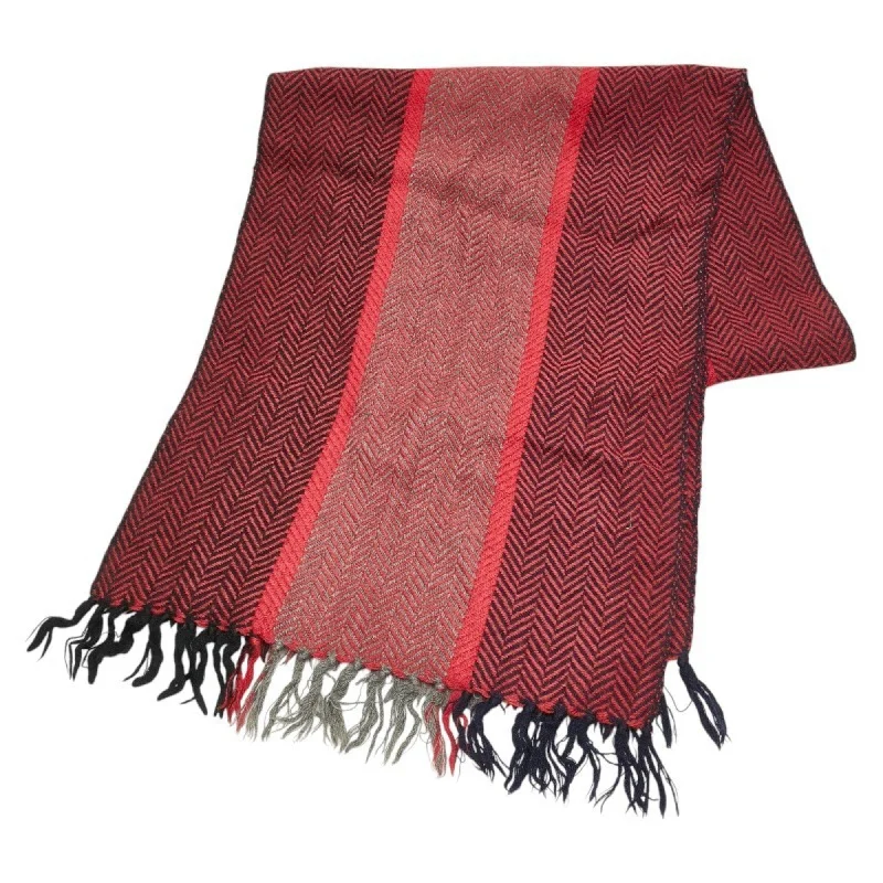 Christian Dior Dior scarf red black wool women's