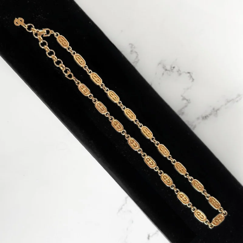 Dior Necklace Gold Colored Metal