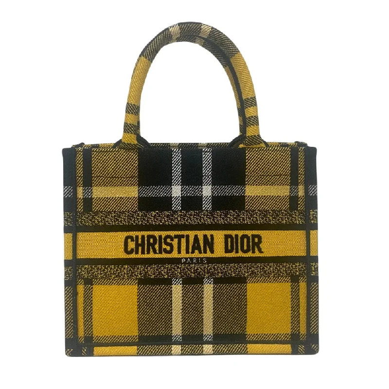 Christian Dior Tote Bag canvas yellow