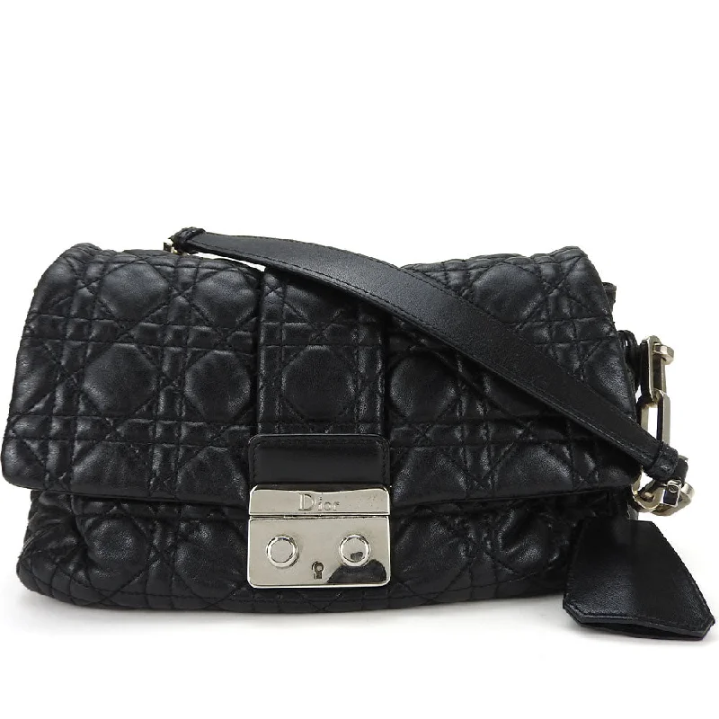 Dior Leather Shoulder Bag Black