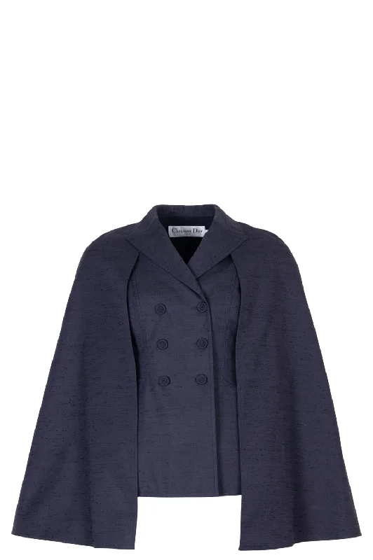 CHRISTIAN DIOR Cape Bar Jacket  Navy