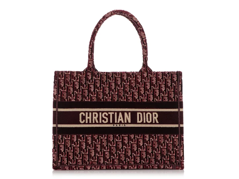 Dior Burgundy Oblique Book Tote