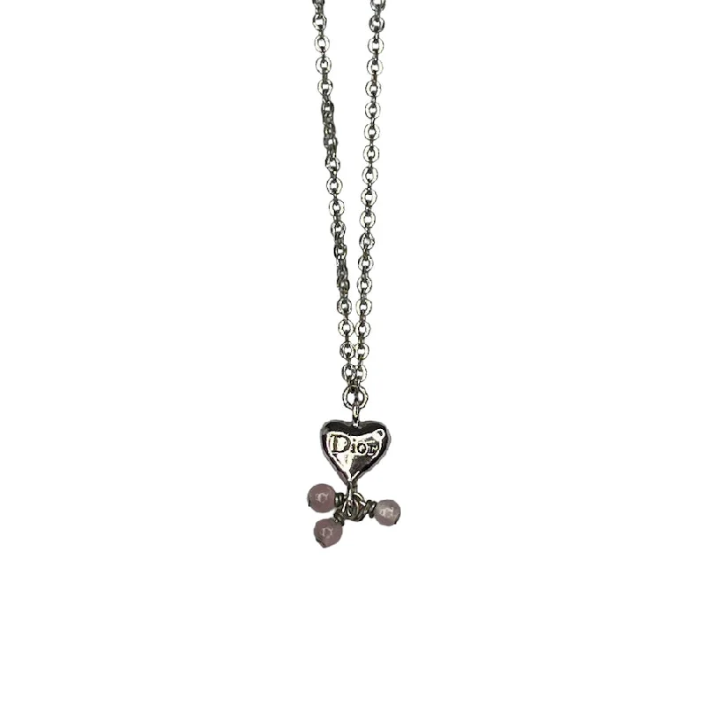 DIOR MINI HEART PENDANT NECKLACE