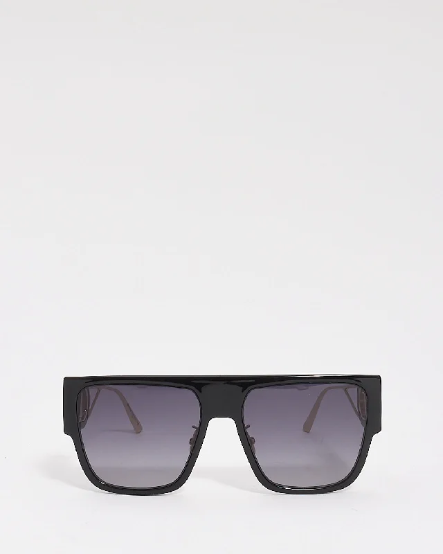 Dior Black Acetate 30Montaigne S3U Shield Sunglasses