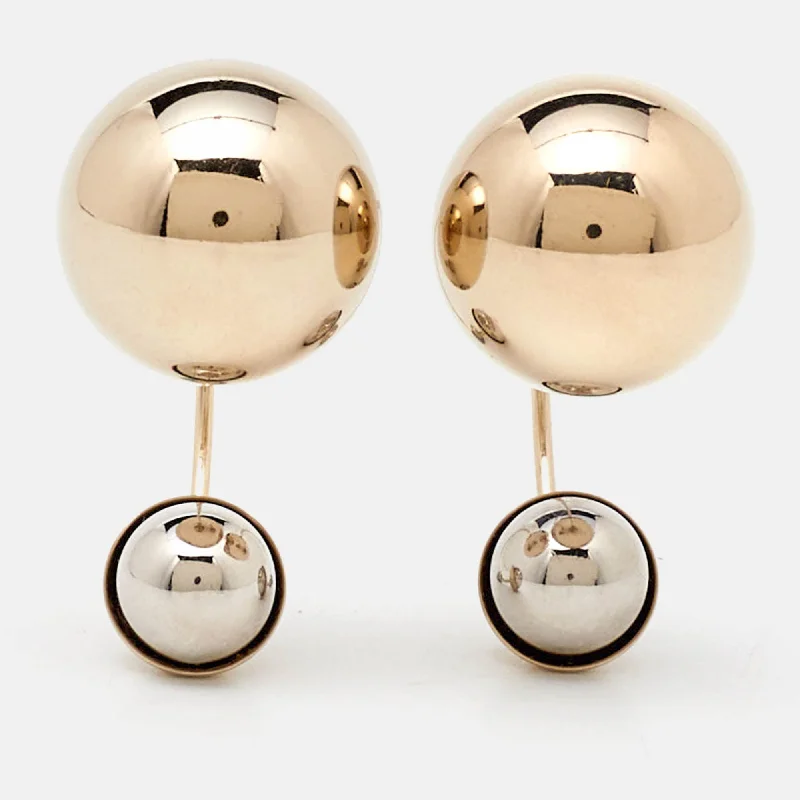 Dior Two-Tone Ultradior Half Hoop Earrings