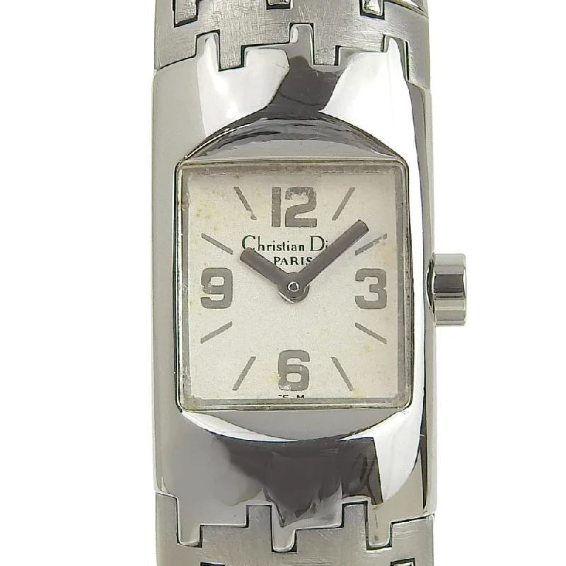 Dior Watches Quartz D96-100 Stainless Steel Silver Diophyllic White dial Women Used Authentic